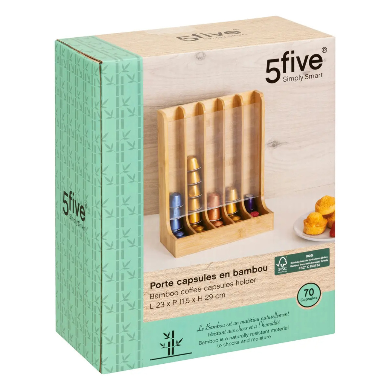 Porte-capsules en bambou