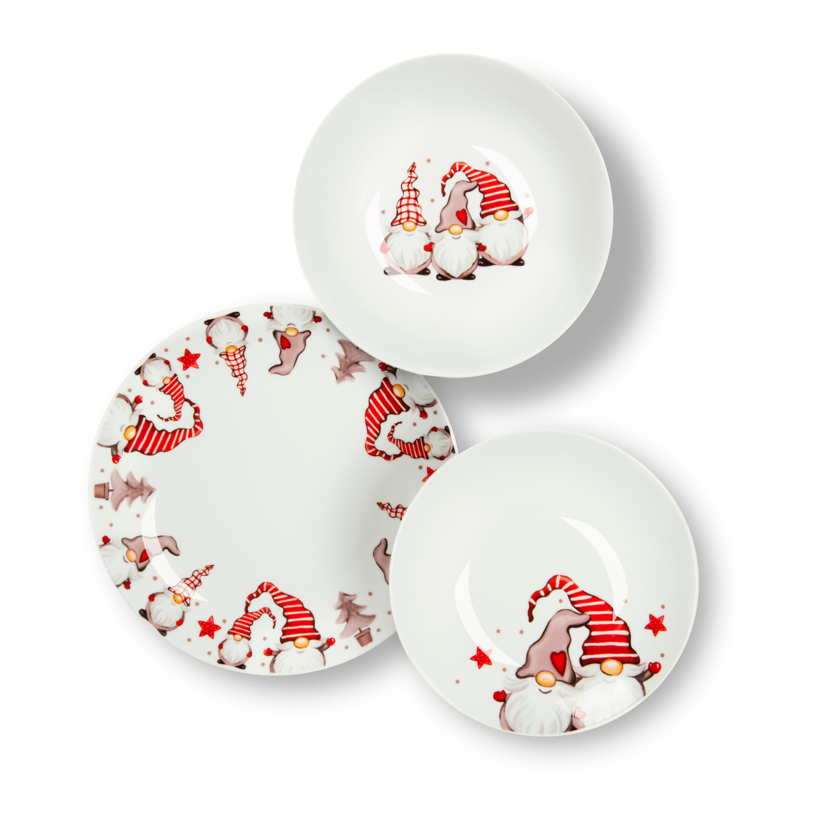 Service de table 18 pièces Excelsa - Gnome, porcelaine blanche