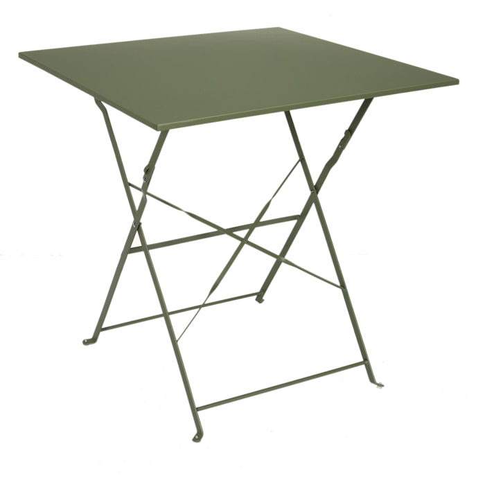 Table Repas Pliante Palerme Kaki 70x70x71cm