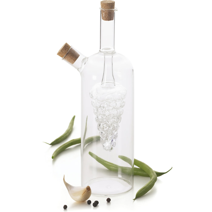 Oliera con acetiera 25 cl Excelsa – Soffio Bottiglia Vetro Trasparente