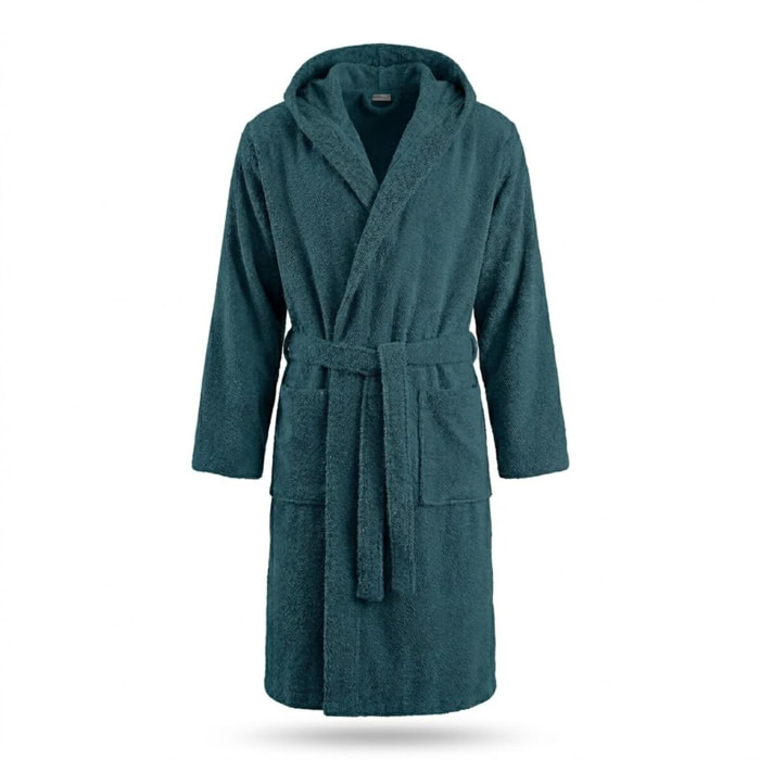 INTRECCI HOME Accappatoio Uomo e Donna, in Puro Cotone Jacquard 500 g, , Morbidezza Extra, Avvolgente, con Cappuccio e Tasche, Elegante e Confortevole,