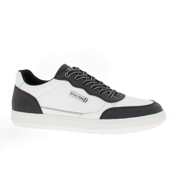 Armata di Mare Scarpe Uomo Court Sneakers Casual con Soletta Rimovibile in Memory Foam AMU W24M606 Black Off White