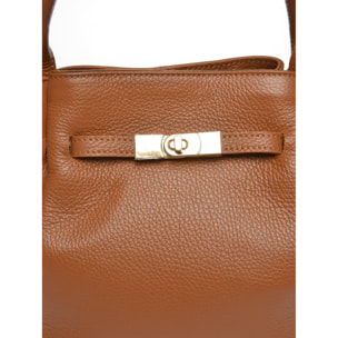 Borsa a mano Anna Luchini Cammello