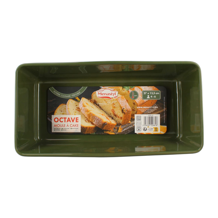 Moule à cake en grès vert OCTAVE