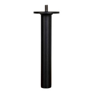 Gamba per divano Lido in acciaio nero 2,5x18 cm