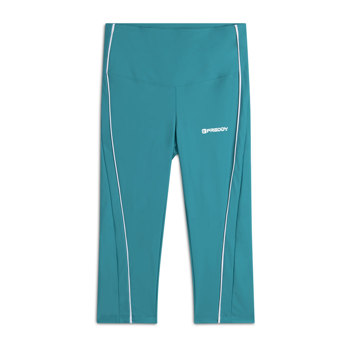 Leggings Corsaro a Vita Alta con bordature a contrasto