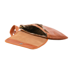 Borsa a tracolla da uomo in vera pelle - Modello False - Made in Italy - 25.0 x 23.0 x 4.0 cm