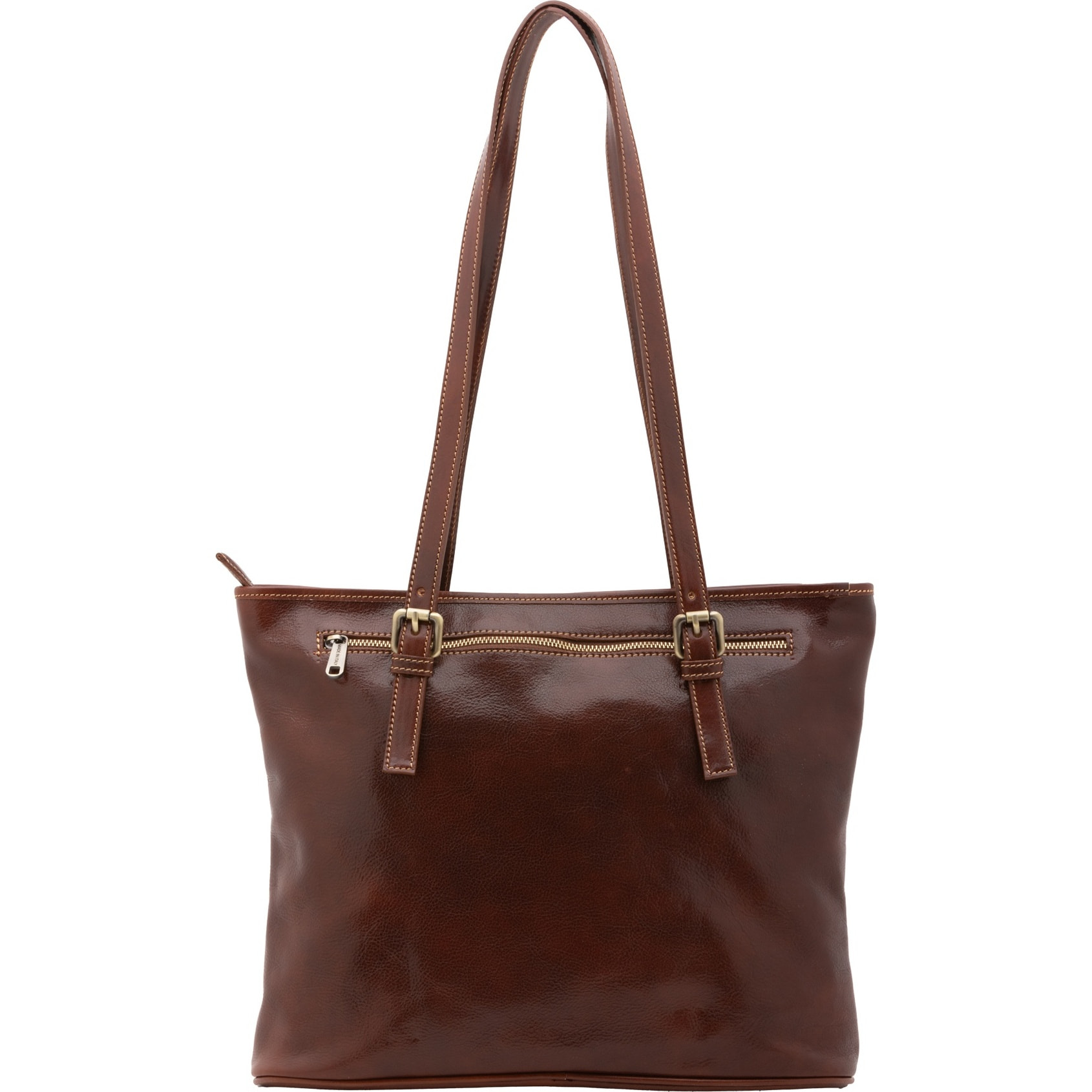 Borsa a spalla da donna - Modello False - 100% vera pelle - 31.0 x 41.0 x 10.0 cm