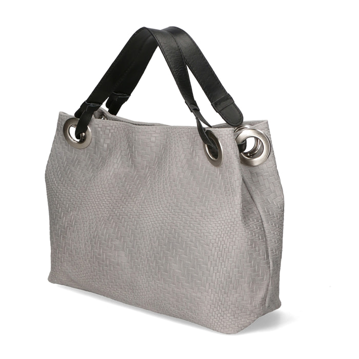 Borsa a spalla da Donna Emilia in Vera Pelle Made in Italy 29x36x13 cm