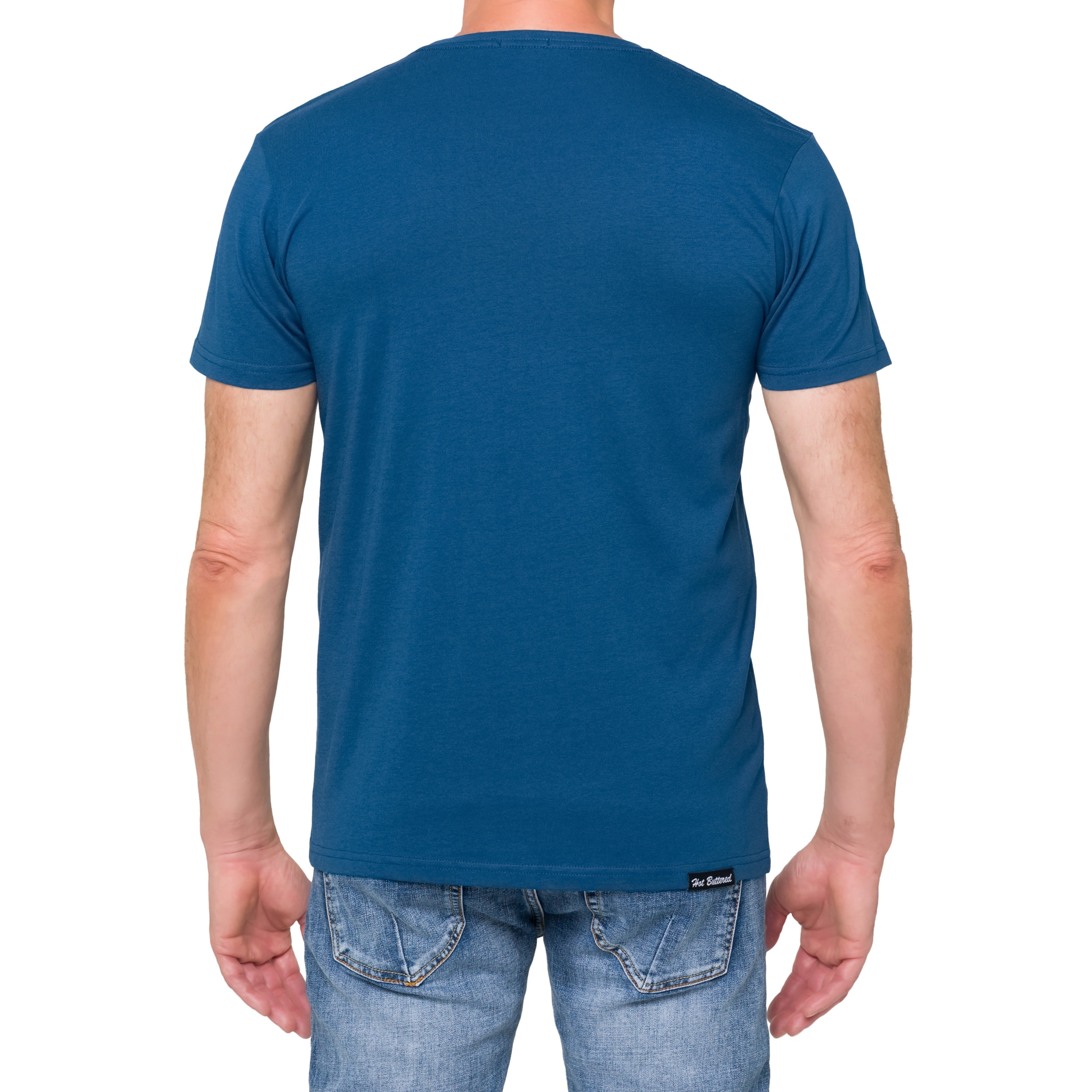 T-shirt in cotone 180 gr Hot Buttered Mistral blu chiaro