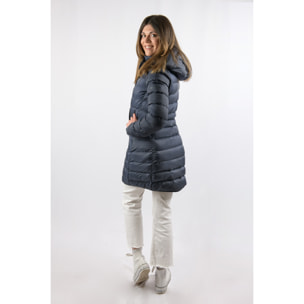 Chaqueta Munich Long Jacket marca ECOON - Azul oscuro