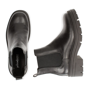 Chelsea boots neri, tacco 6 cm