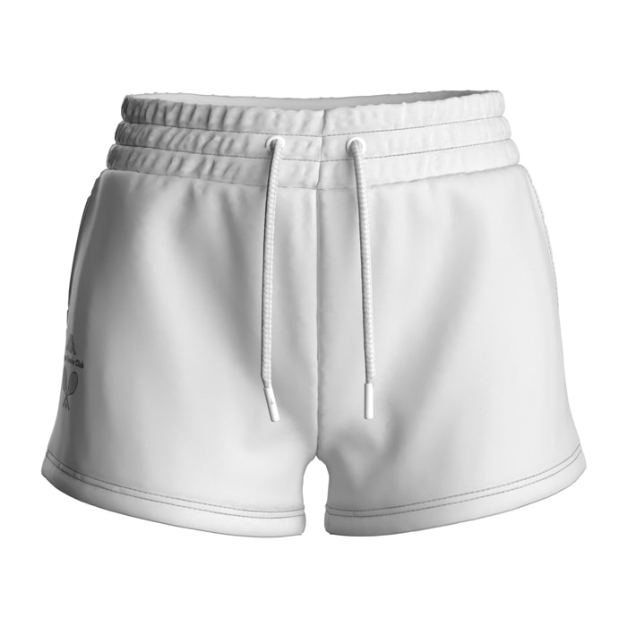 Pantaloni Corti Kappa Donna Logo Ilunas Bianco