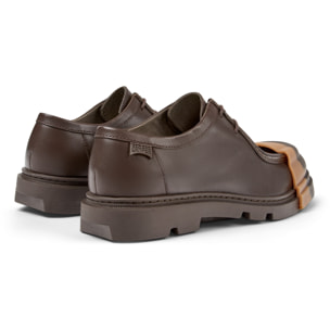 Zapatos de cordones - CAMPER Junction - Marron - Cuero liso