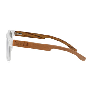 Gafas de Sol Feler 1602P M-2 Polarizadas de Madera Unisex 54mm