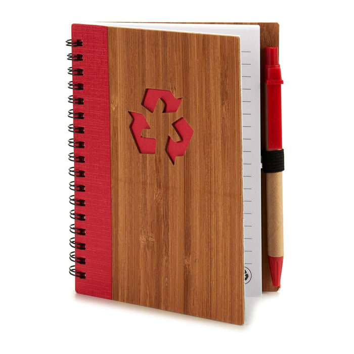 PACK 4 LIBRETAS BAMBU RECICL Y BOLI 16X12CM S4