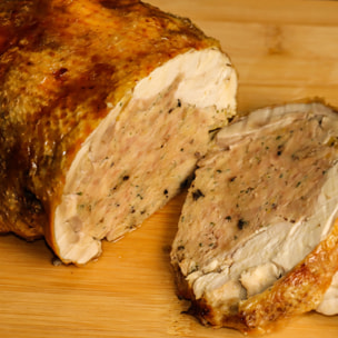 Poularde Baserri farcie figue-miel entièrement desossée cuite sous vide*** - 1,7kg - France