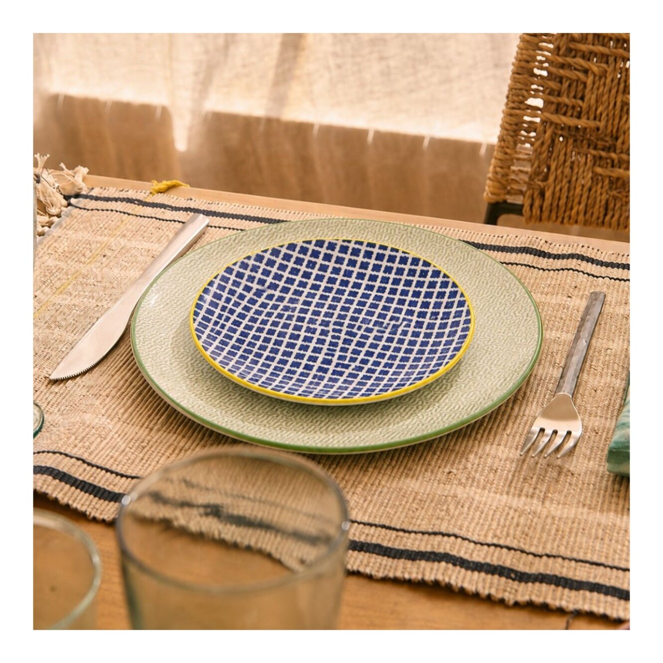 Lot de 6 assiettes à dessert design 3, SABAE