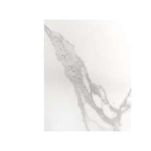 Table basse 130 cm en céramique blanc pied croix métal beige - LOTUS