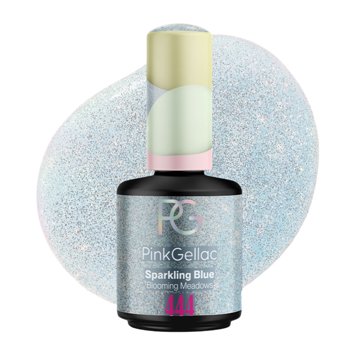 Vernis semi-permanent - 444 Sparkling Blue - 15 ml