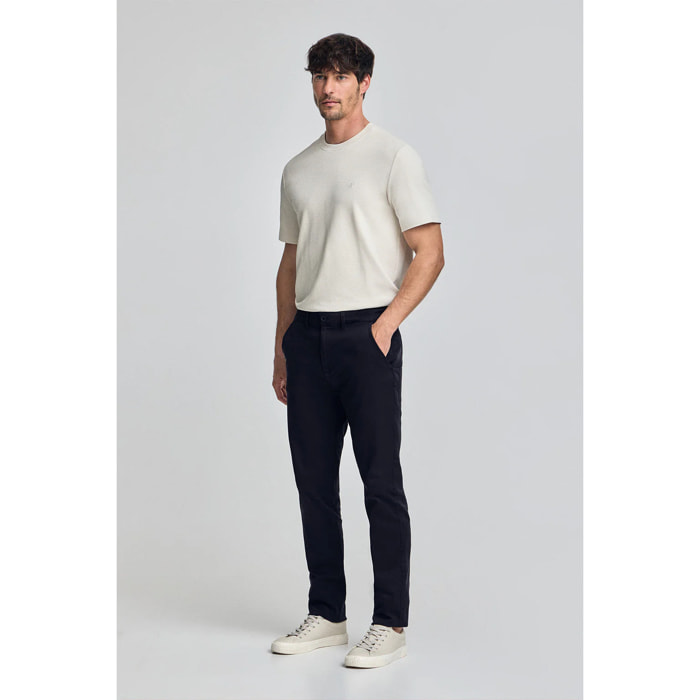 Pantaloni chino slim Moore blu marino