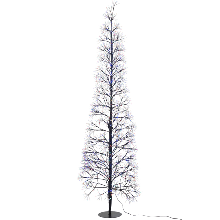 J-Line décoration Arbre Multicolore - acier - noir - large - LED