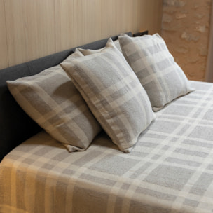 Naturals - Colcha Foulard - 80% Algodón - 20% Poliéster - Jacquard - Siena Gris