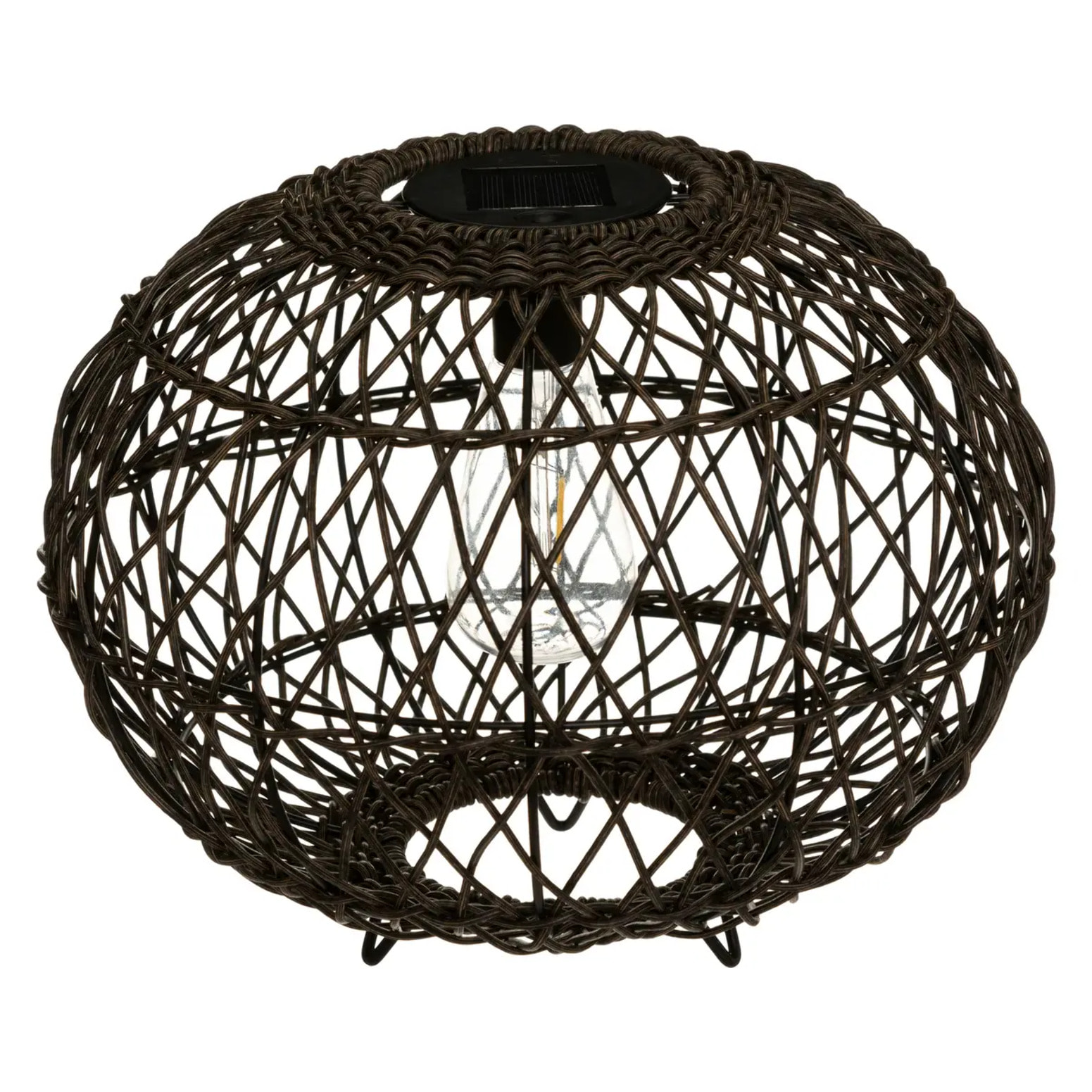 Lampe solaire "Boule" noir D31cm