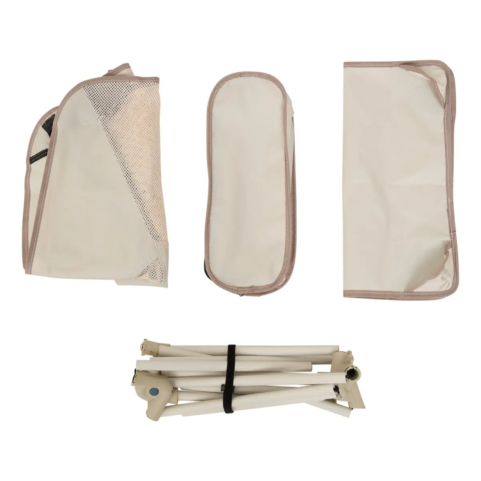 Chaise camping pliable beige