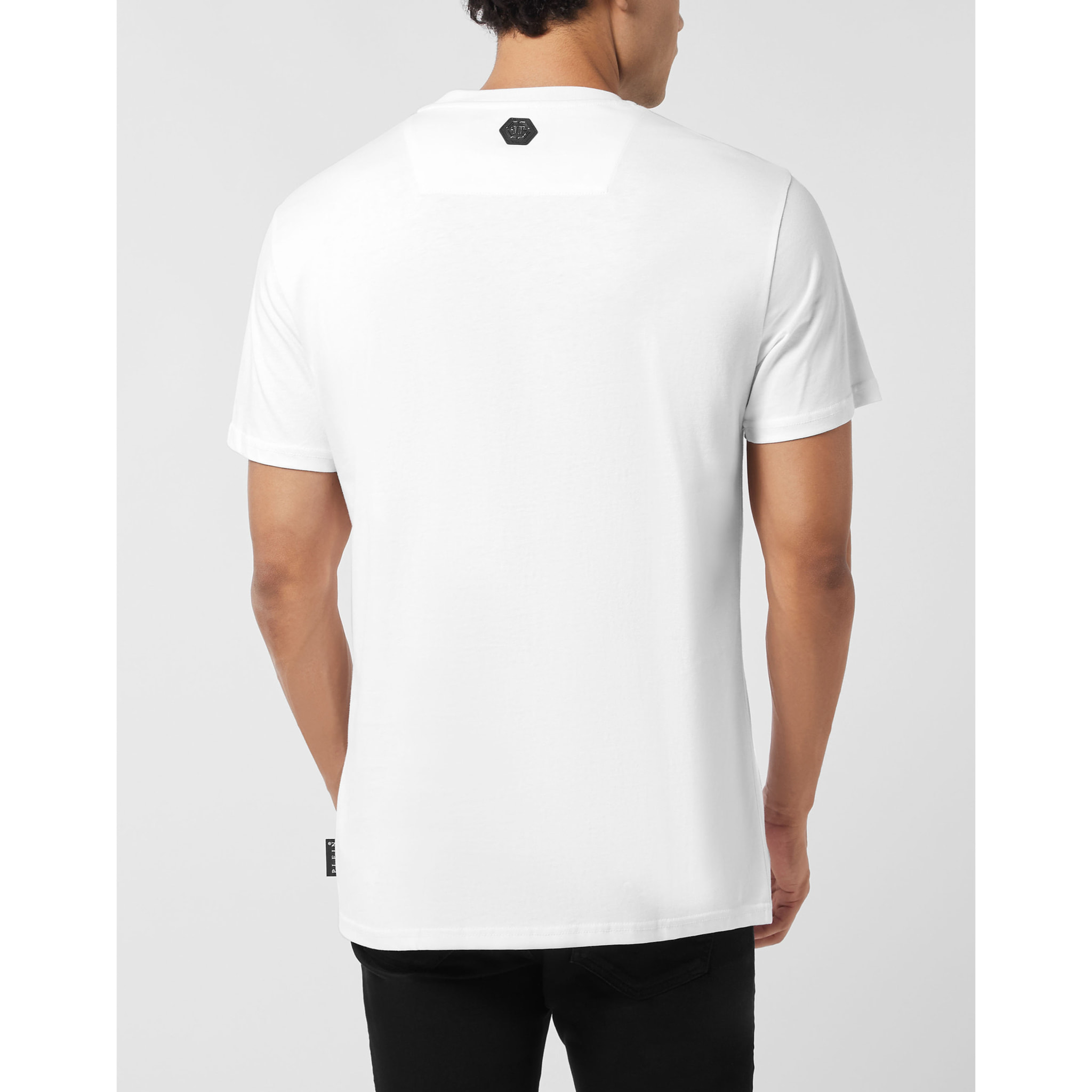 PHILIPP PLEIN Camiseta de cuello redondo y manga corta SKULL