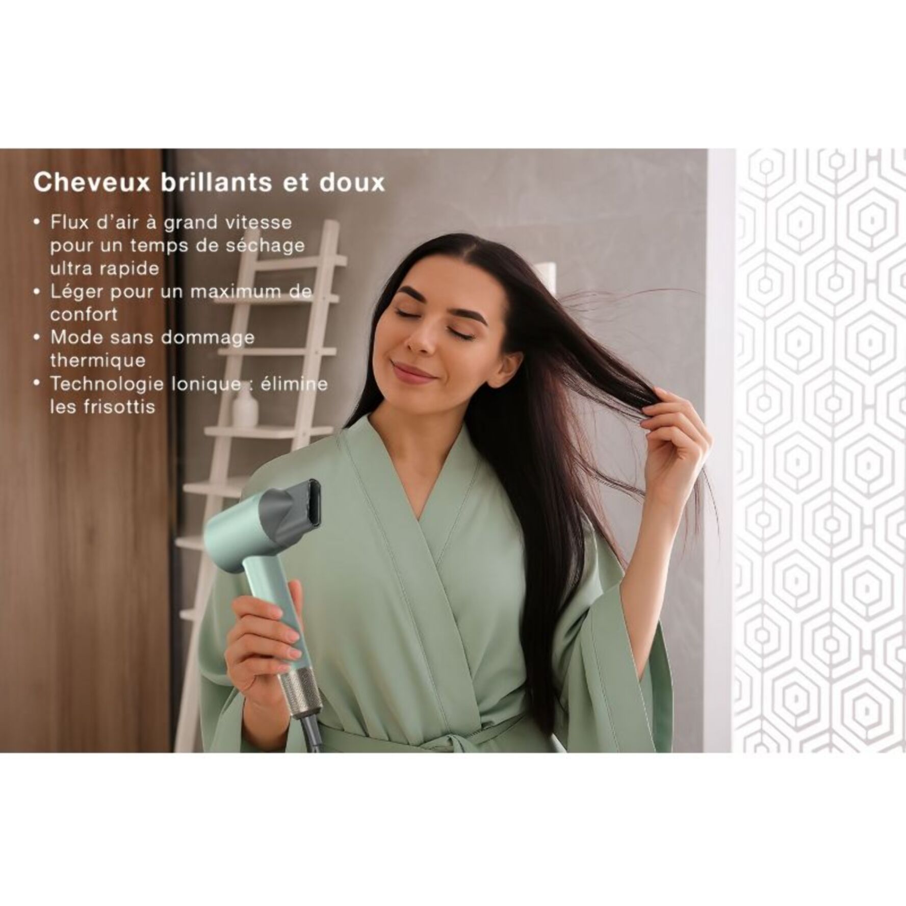 Sèche cheveux ESSENTIELB EHD Innodry Jade