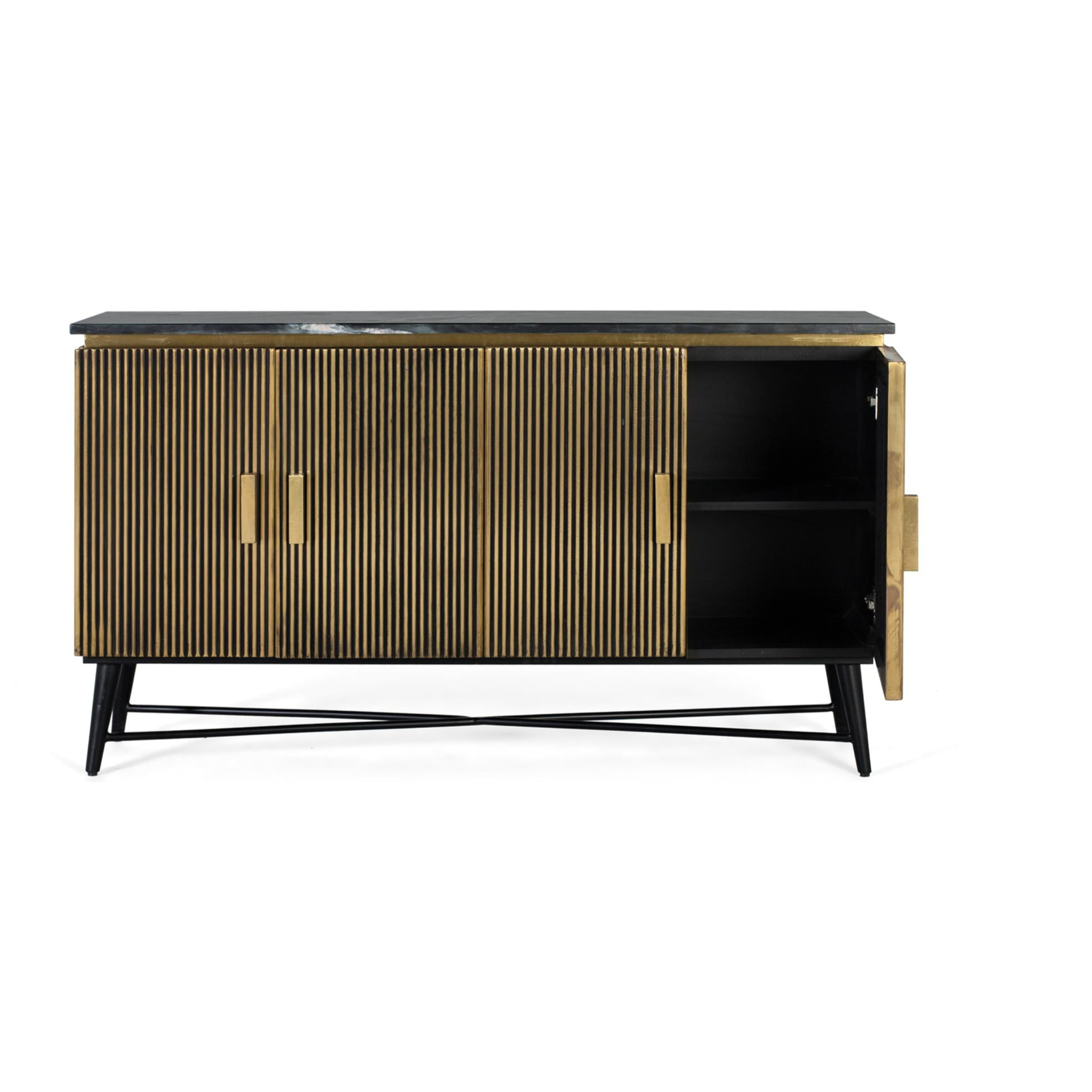 Aparador de Madera de Mango Estilo Clásico Moderno