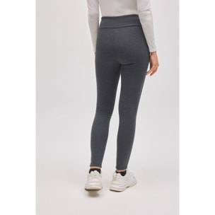 Comodi leggings termici in pile color carbone
