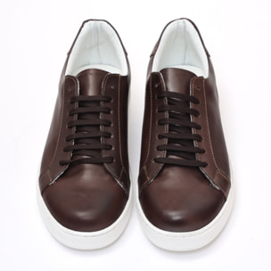 Sneakers stringate in pelle di vitello