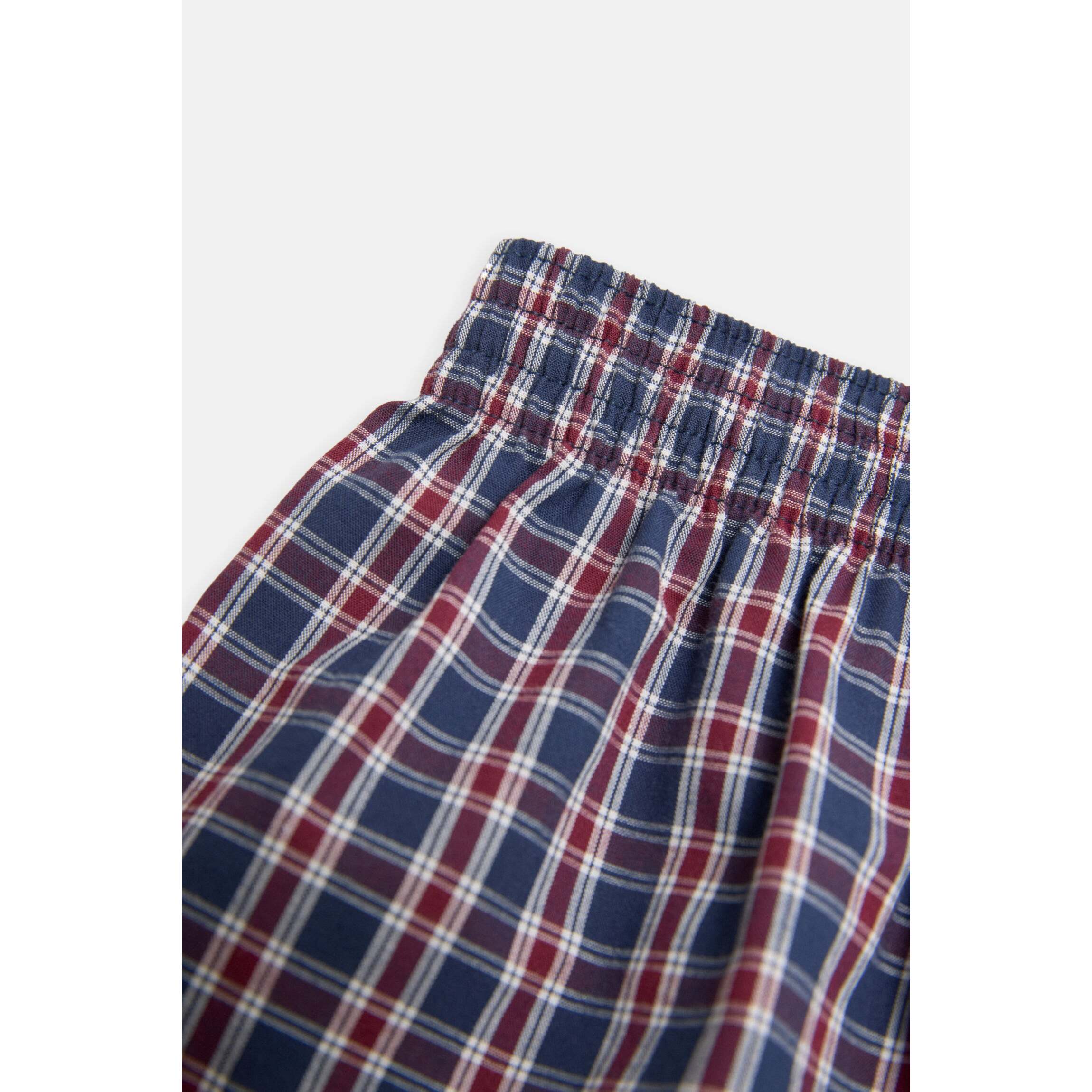 Apertura in tessuto boxer con stampa a quadri