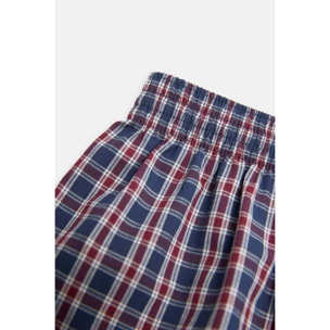 Apertura in tessuto boxer con stampa a quadri