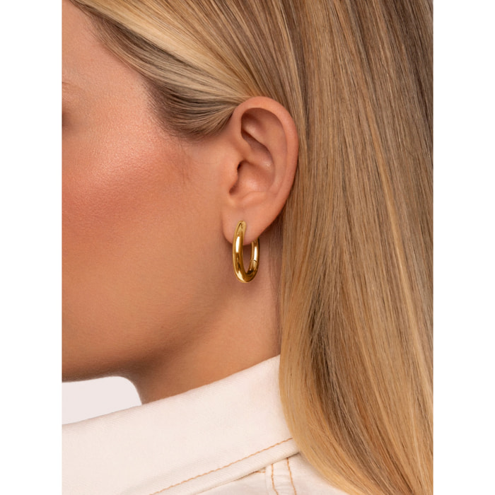 Orecchino Samba in Acciaio Placcato Oro