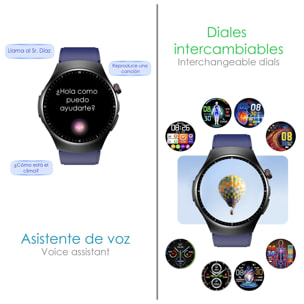 DAM Smartwatch TK25. ECG , glucosa en sangre, ácido úrico y lípidos, IMC grasa corporal, temperatura, O2 y tensión. 5,4x1,2x4,7 Cm. Color: Negro