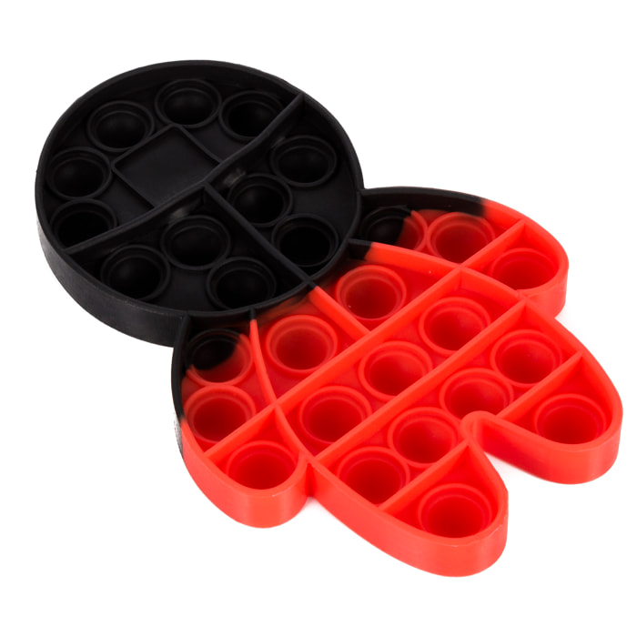 Bubble Pop It giocattolo sensoriale destressante, bolle di silicone da spremere e premere. Triangolo vigilante Squid DAM.