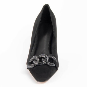 Zapato De Tacón - Negro - Altura: 5 Cm