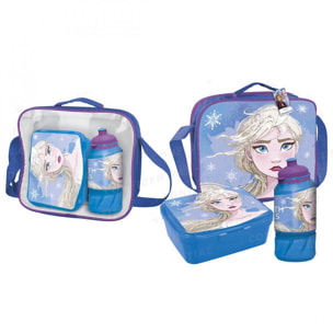 Set portamerenda con accessori Frozen Lei Frozen Azzurro
