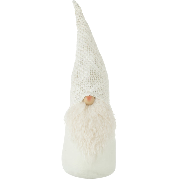 J-Line figurine Père Noël - polyrésine - blanc - large