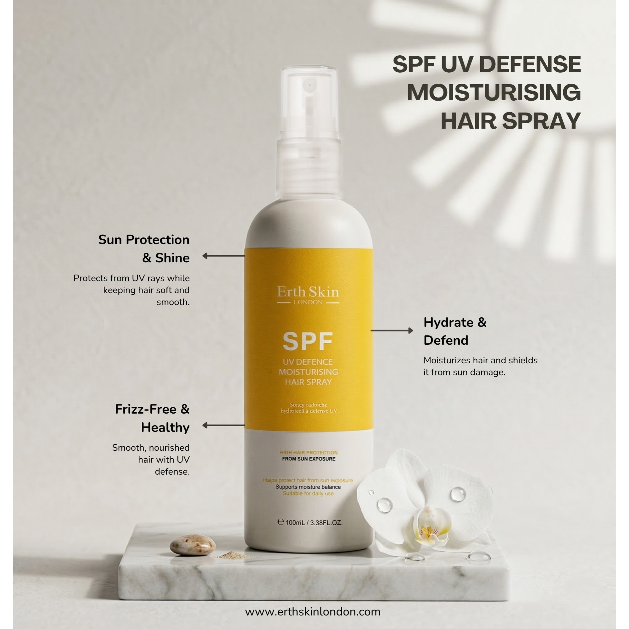 LACA HIDRATANTE PARA EL CABELLO CON FPS Y PROTECCIÓN UV
