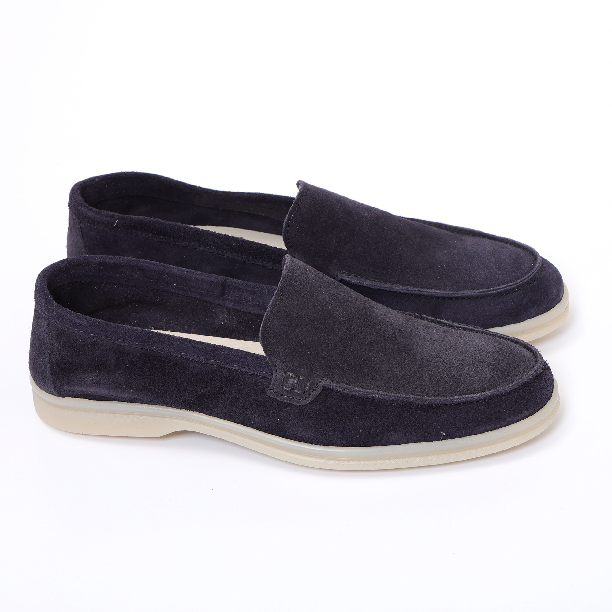 Mocassini leggerissimi e comodissimi in pelle scamosciata blu
