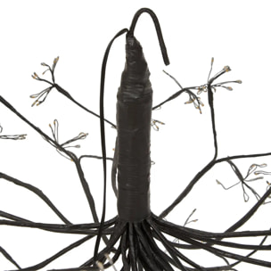 Décoration extérieure boule fleur lumineuse métal 1080 LED D.60cm