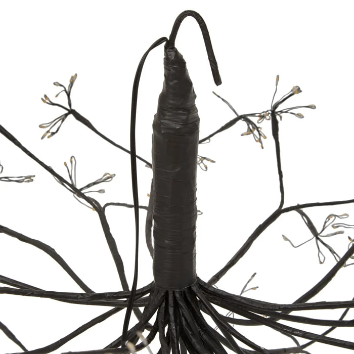 Décoration extérieure boule fleur lumineuse métal 1080 LED D.60cm