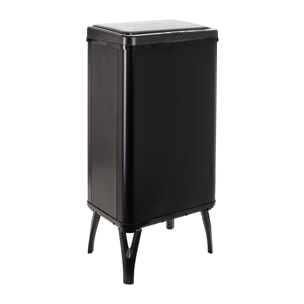 Well home - cubo de basura inteligente con apertura automática y contacto manual de 50l, 35,5x26x83,5cm color negro.