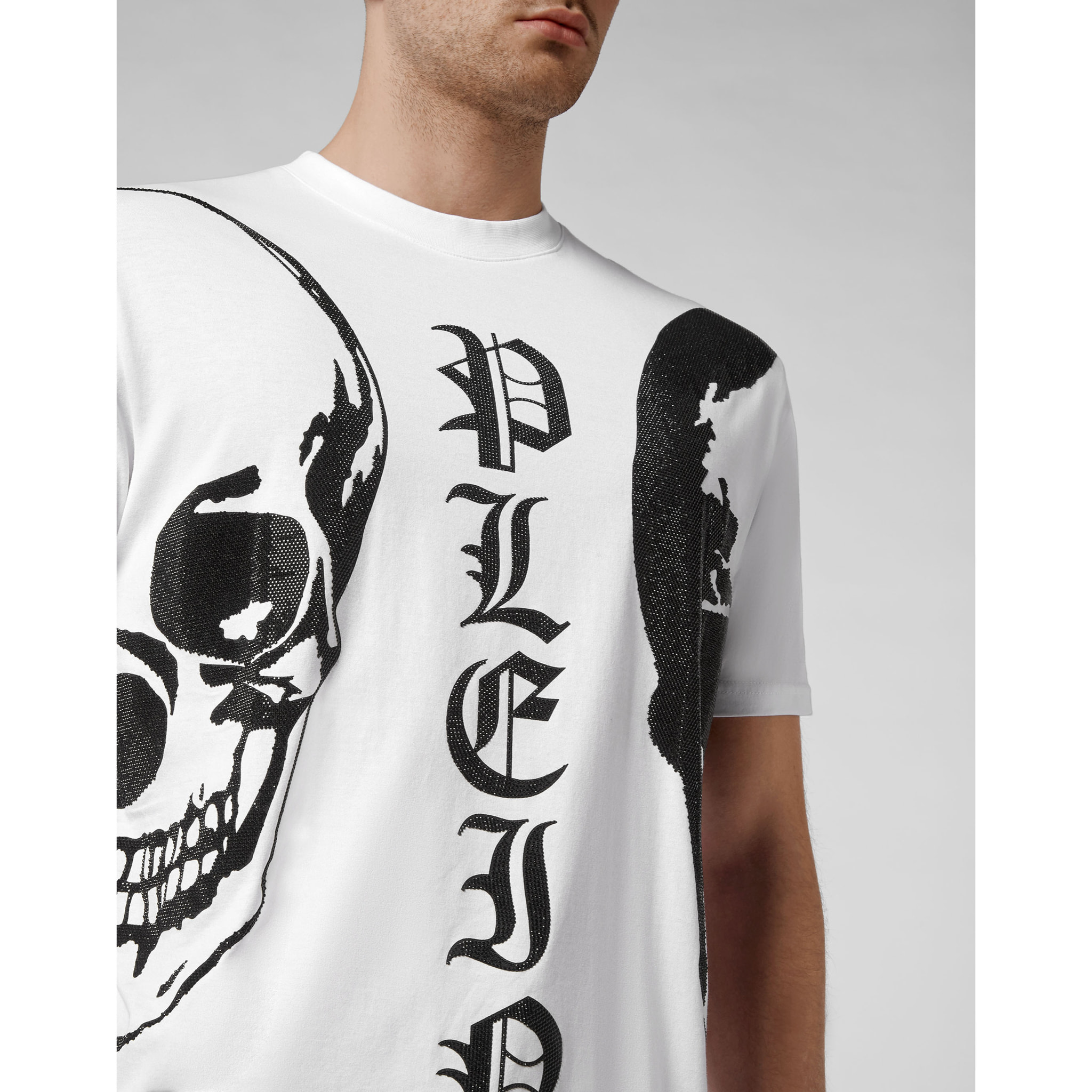 PHILIPP PLEIN Camiseta de cuello redondo y manga corta