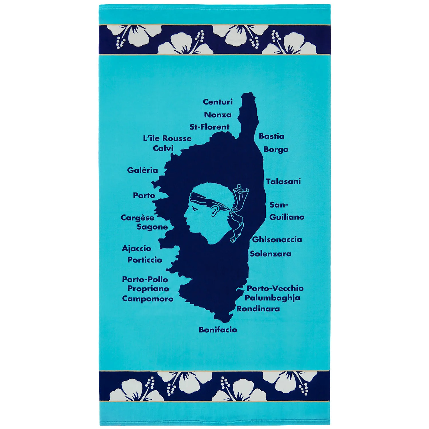 Serviette de plage microfibre - Olzo - 90x170cm - 250g/m²