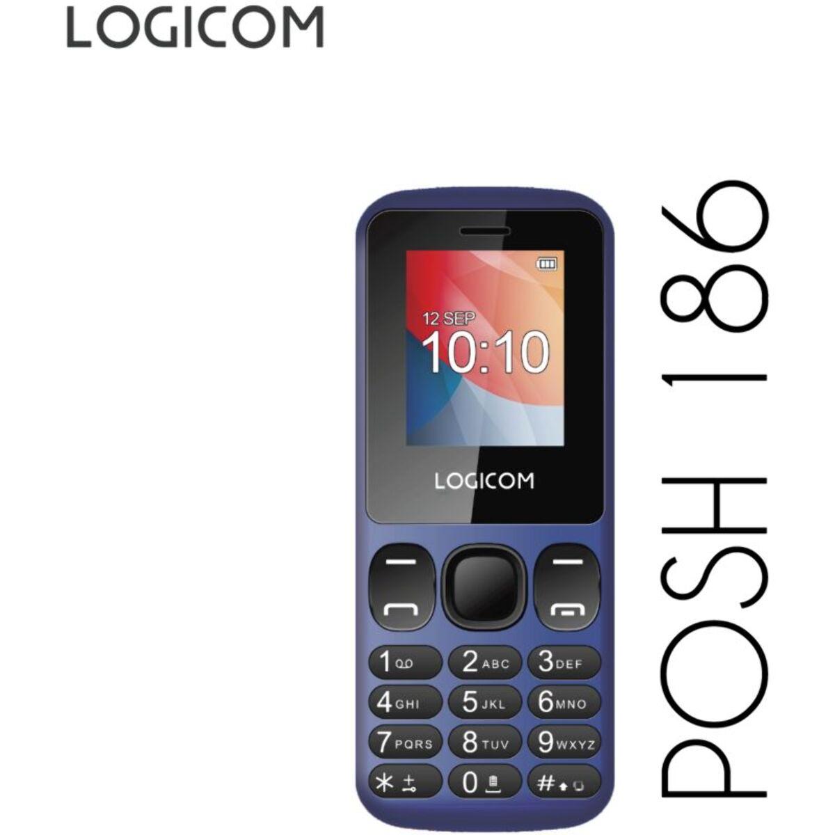 Logicom - Téléphone portable LOGICOM Posh 186 Bleu 2G | Veepee